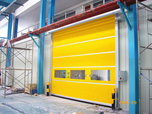 Dễ cài đặt Cửa nhanh công nghiệp Màu tùy chỉnh Vật liệu hợp kim nhôm