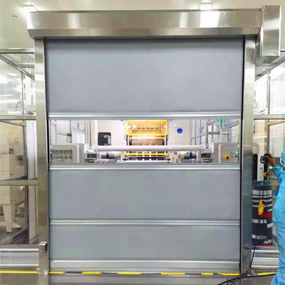 Cửa công nghiệp tốc độ cao với niêm phong bàn chải và niêm phong cao su