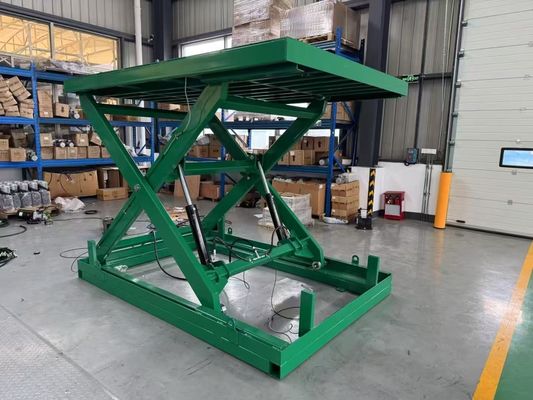 Bàn nâng cắt kéo thủy lực điều chỉnh cố định 500kg cho khu vực bốc dỡ