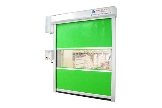 1.2mm PVC khung thép kẽm cửa cuộn lên gói gỗ dán chuẩn