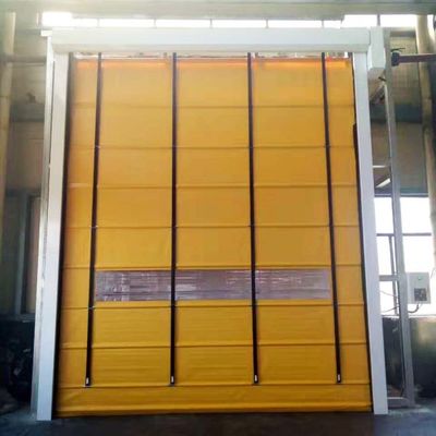Khu vực gió bên ngoài bền tốc độ cao cửa cửa màn màu vàng rèm PVC